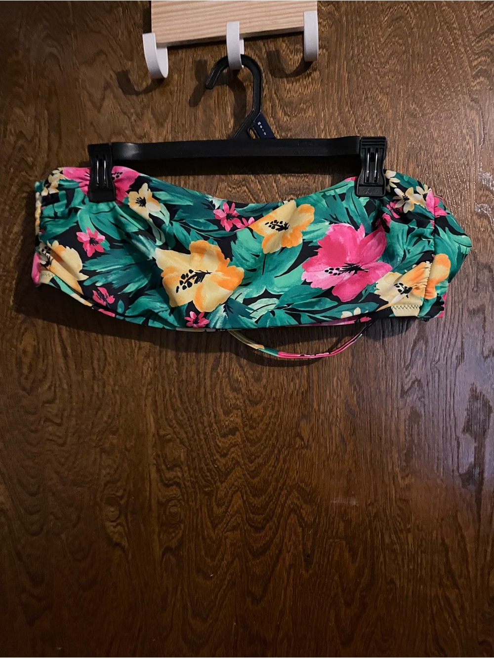 Old Navy Floral High-Waist Bikini Bottoms in Green, Pink, Yellow